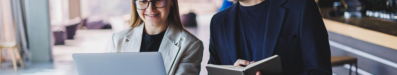 Business professionals working together
